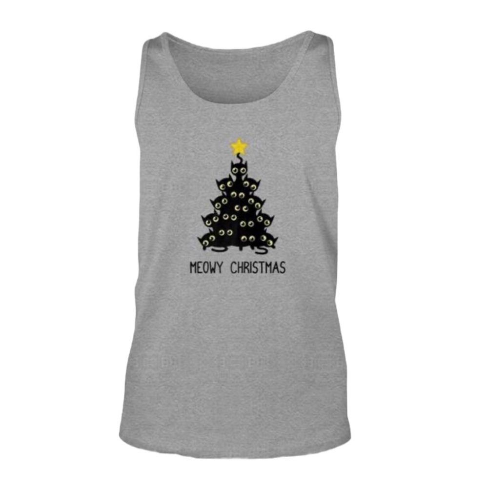 NWOT Meowy Christmas Cat Tank Top